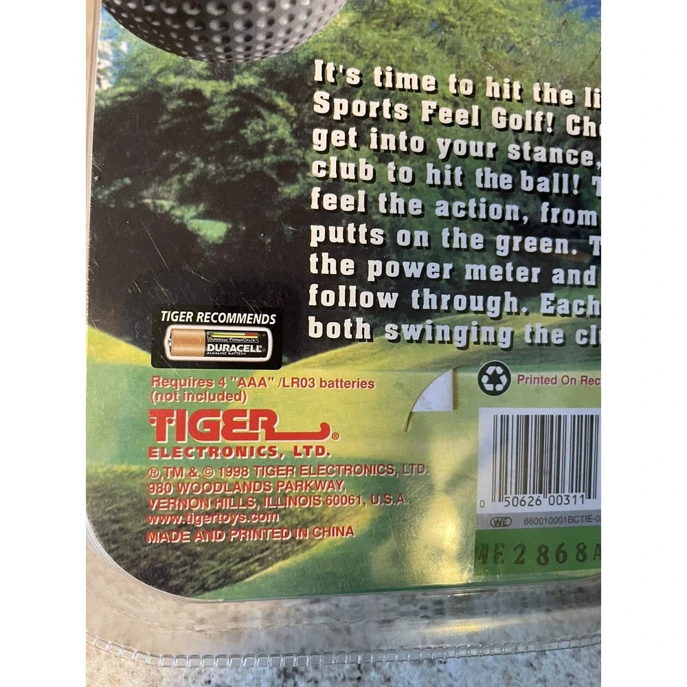 Vintage TIGER Sports Feel Golf Electronic Game 1998‎ NEW